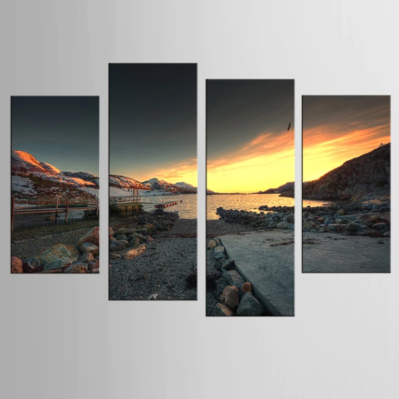 

4 шт. картина стены художественный декор печати плакатов море серии настенные картины для картина для Гостиной картины