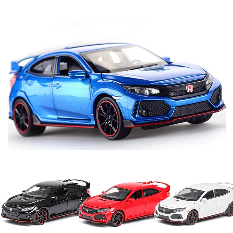 1:32 TYPE R спортивный автомобиль Diecasts и игрушечный модель со звуковым светом