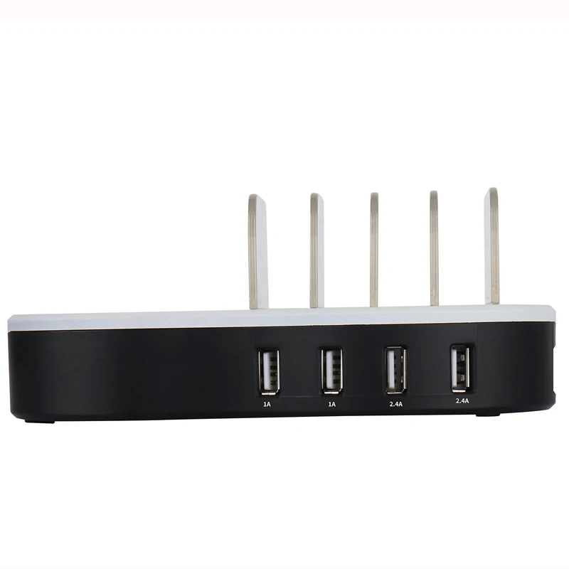Новое многопортовое Зарядное устройство USB с 1 беспроводным + 4USB для iPhone 4 порт