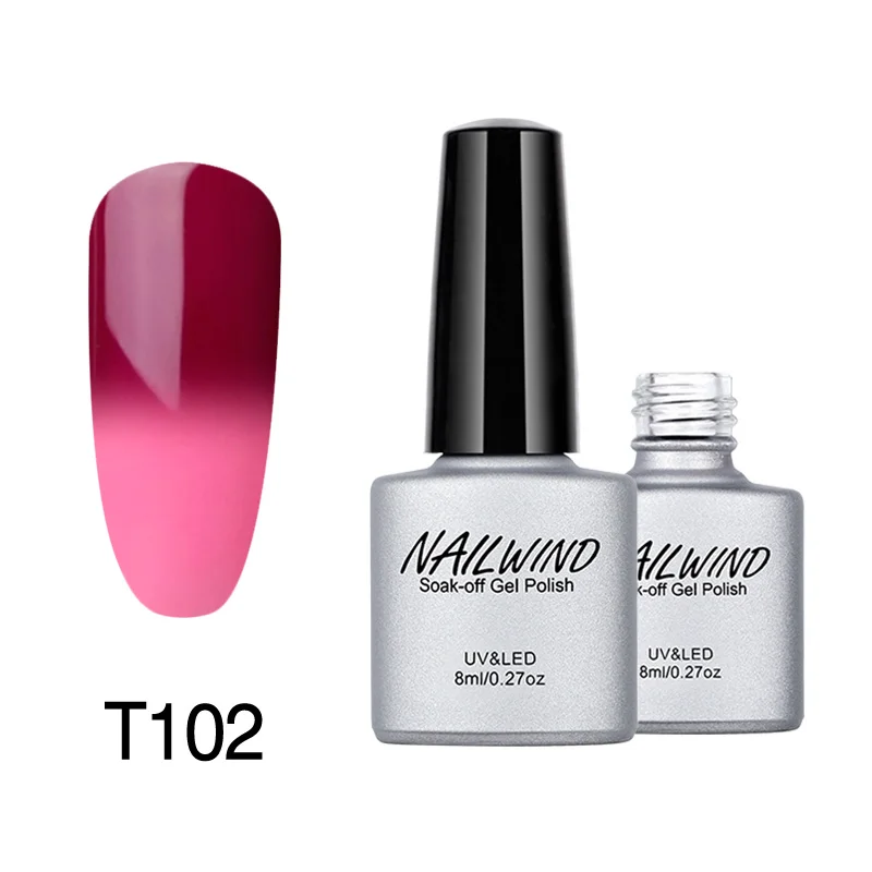 NAILWIND 8 мл изменение температуры ногтей цвет хамелеон УФ карамельный цвет гель лак для ногтей длительный Замачивание от лаков Lucky Gel - Цвет: 102