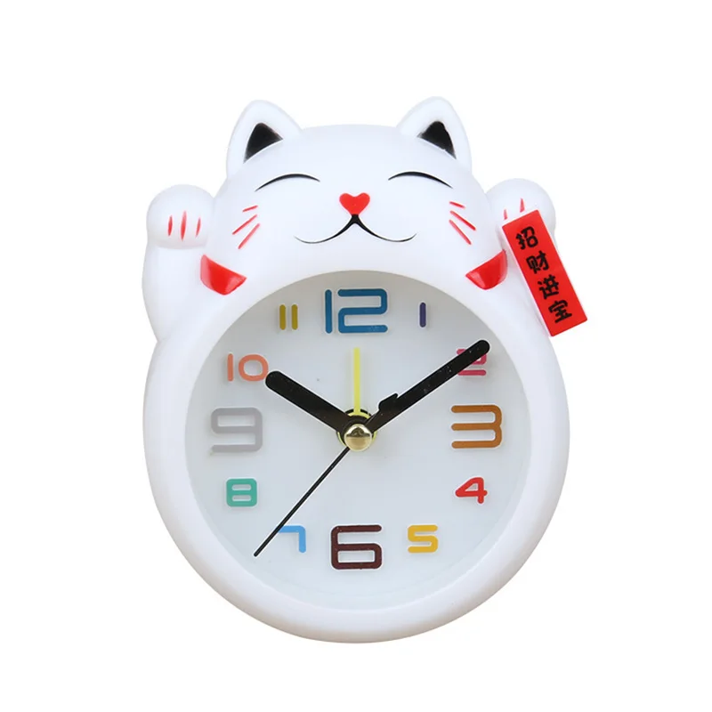 Лучшие продажи 2018 продукт с изображением из мультфильма Lucky Cat настольные часы