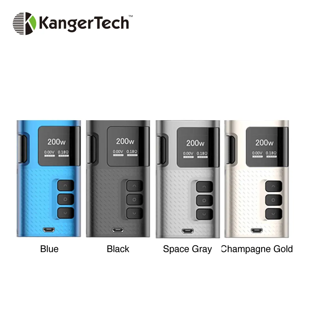 Оригинальный Kangertech пульсация 200 Вт TC комплект мод коробка и 3 5 мл бак NR сетка