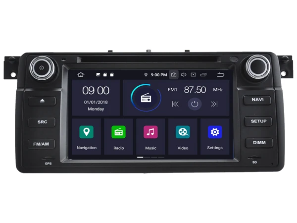 Quad Core Android 9 0 Автомобильный DVD плеер для BMW M3 (1998 2005)/E46 2005) мультимедийный Авто