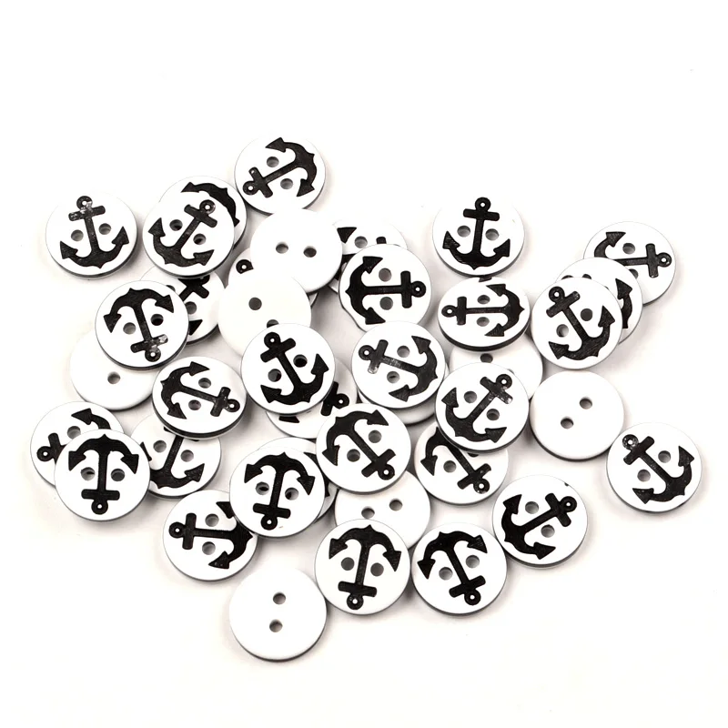 14mm 100pcs 100 шт Смешанные мульти круглые полимерные пуговицы для шитья одежды детская одежда Скрапбукинг Украшение ручной работы DIY аксессуары - Цвет: 14mm 100pcs
