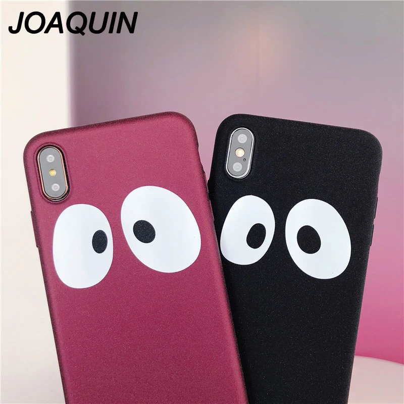 Cartoon Lovely Panda Eyes Phone Case for iPhone 6 6S 7 8 Plus X XR XS MAX Silicone Touch Soft TPU Back Cover Bag Capa |