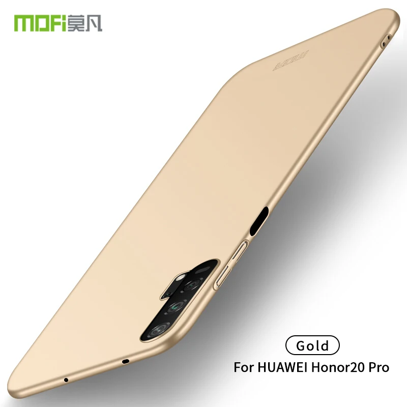 Золотой MOFi для huawei Honor 20 Pro, 6,26 дюймов, чехол для телефона s, Ультратонкий чехол, защитная задняя крышка для huawei Honor 20 Pro - Цвет: Золотой