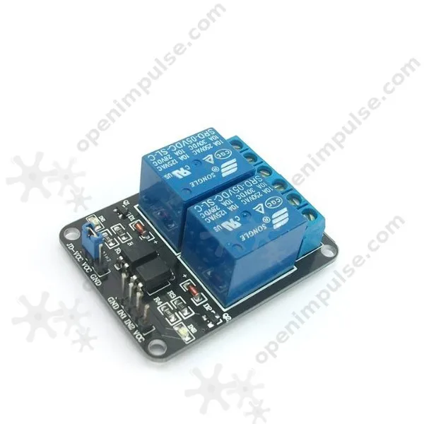 Горячая продажа! 5 в 2 канальный релейный модуль (двойной канал) для Arduino PIC ARM DSP AVR