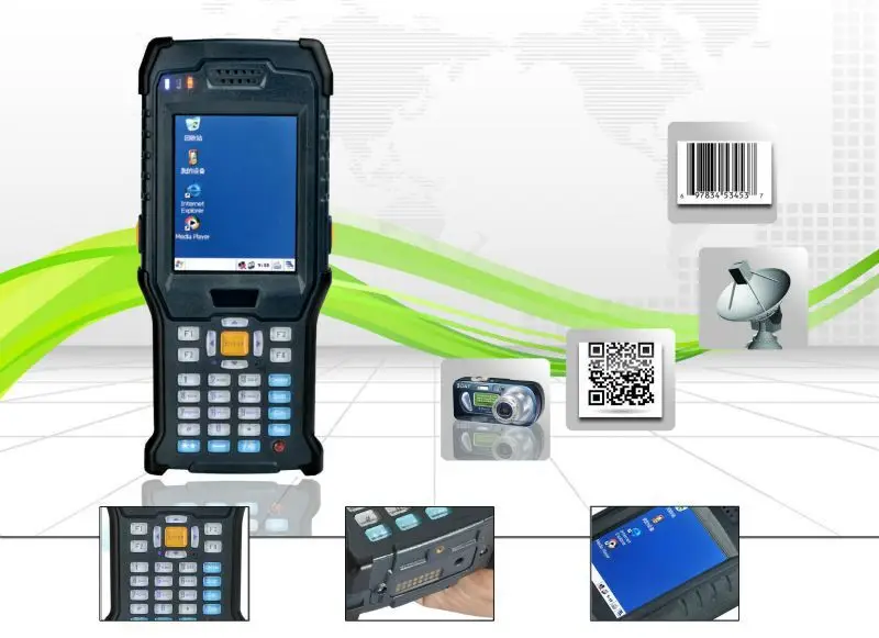 2015 новый продукт ручной терминал RFID считыватель с UHF/HF/NFC Функция один год