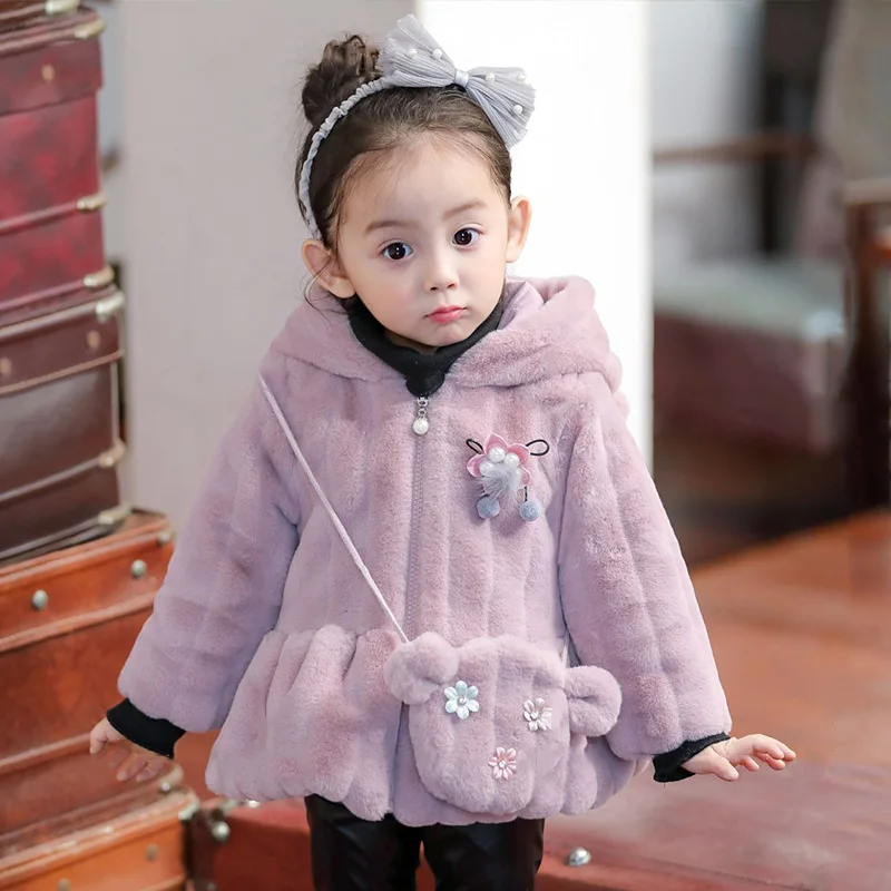 Girls Coats Wool Sweater 2018 New Autumn and Winter Jacket Kids Korean Cute Baby Princess Coat Toddler Girl |
