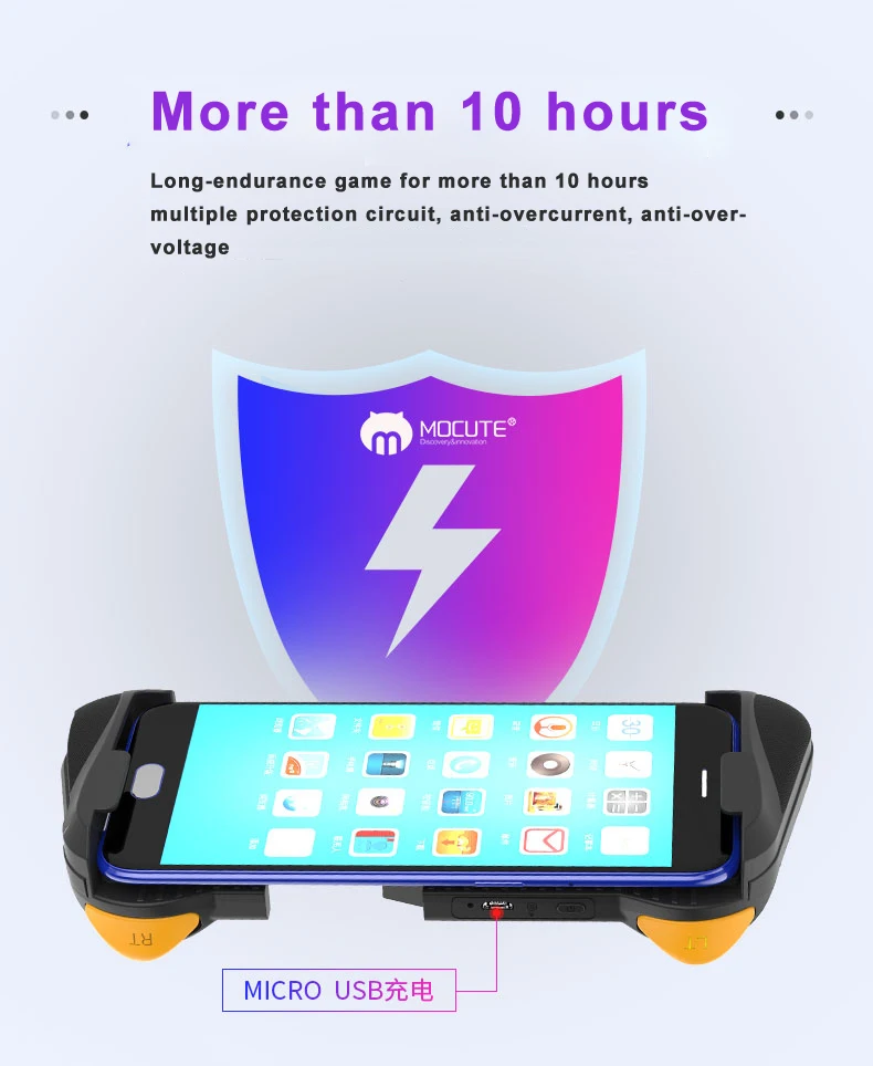 Беспроводной Bluetooth геймпад PUBG контроллер PUBG мобильный триггер джойстик для Android планшета MOCUTE 057 Bluetooth 4,0 геймпад