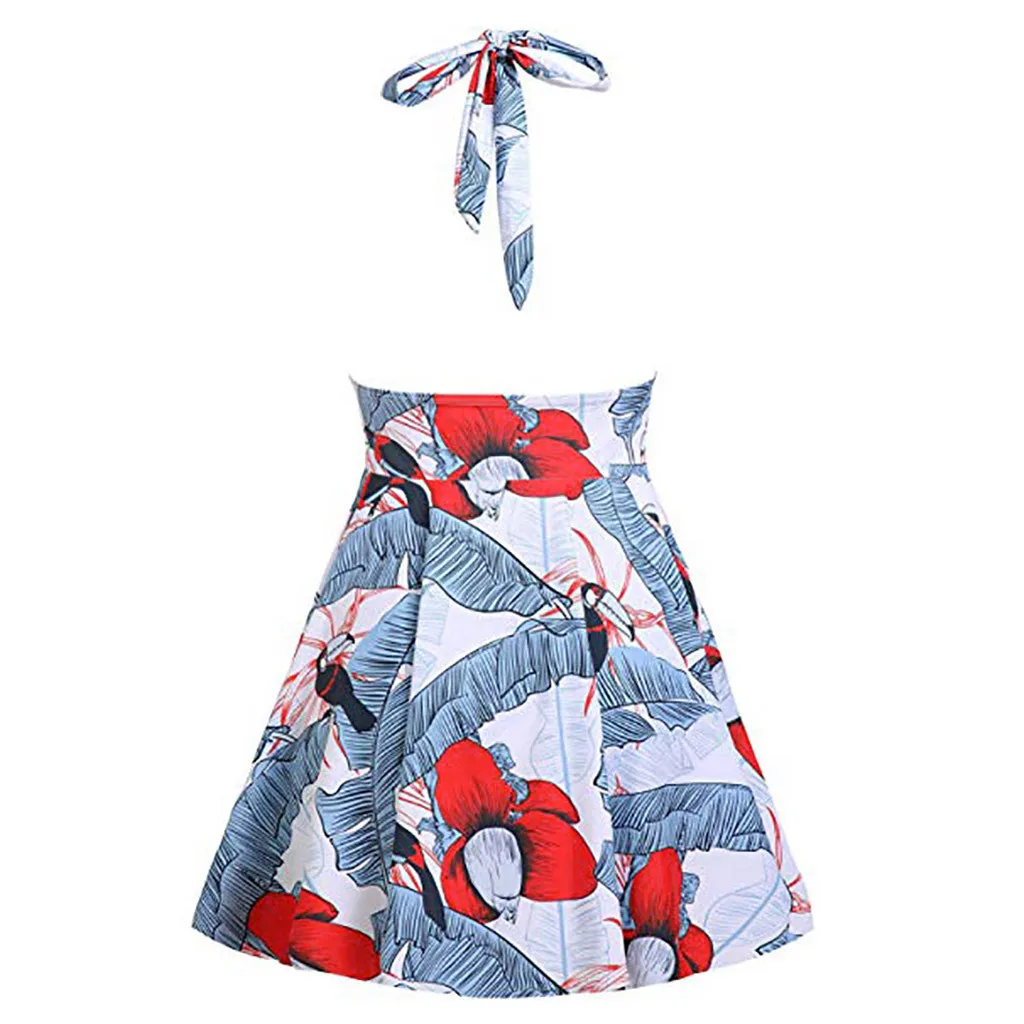 Женский сексуальный цельный купальник бикини купальный костюм с принтом со