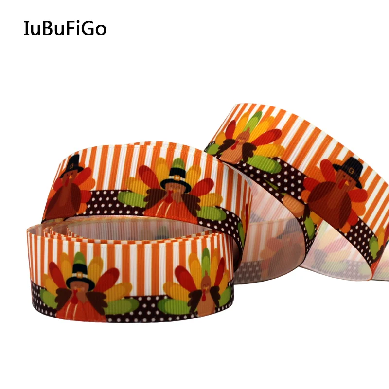 IuBuFiGo 10 ярдов 7/8 дюйма 22 мм печатная корсажная лента подарочная с бантом фотолента