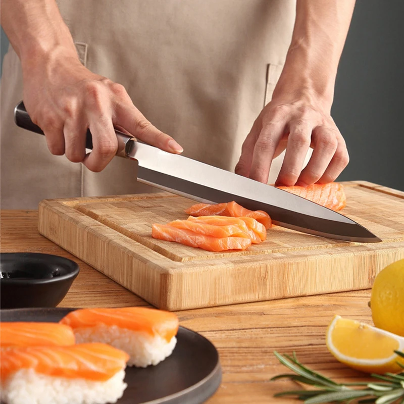 Японский нож Sashimi из нержавеющей стали филе ножи суши лосось сырой Филейный Нож