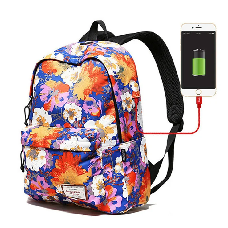 Женские рюкзаки с зарядкой через USB для девочек-подростков, для мамы, компьютера, путешествий, багажа, ноутбука, модный рюкзак, рюкзак, Mochilas, школьный рюкзак - Цвет: A3 small