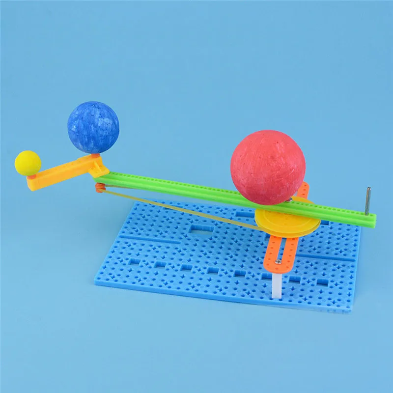Hademade Puzzle Assembled Toy DIY Science Small Gizmo Simple Sun Earth Moon Model For Kids Creative Physics Teaching Resources | Игрушки и