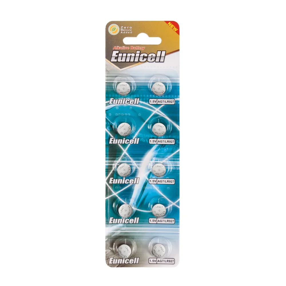 10 шт. AG7 LR927 LR57 SR927W 399 GR927 395A 1,55 V батарейные батареи для часов, игрушки, пульты