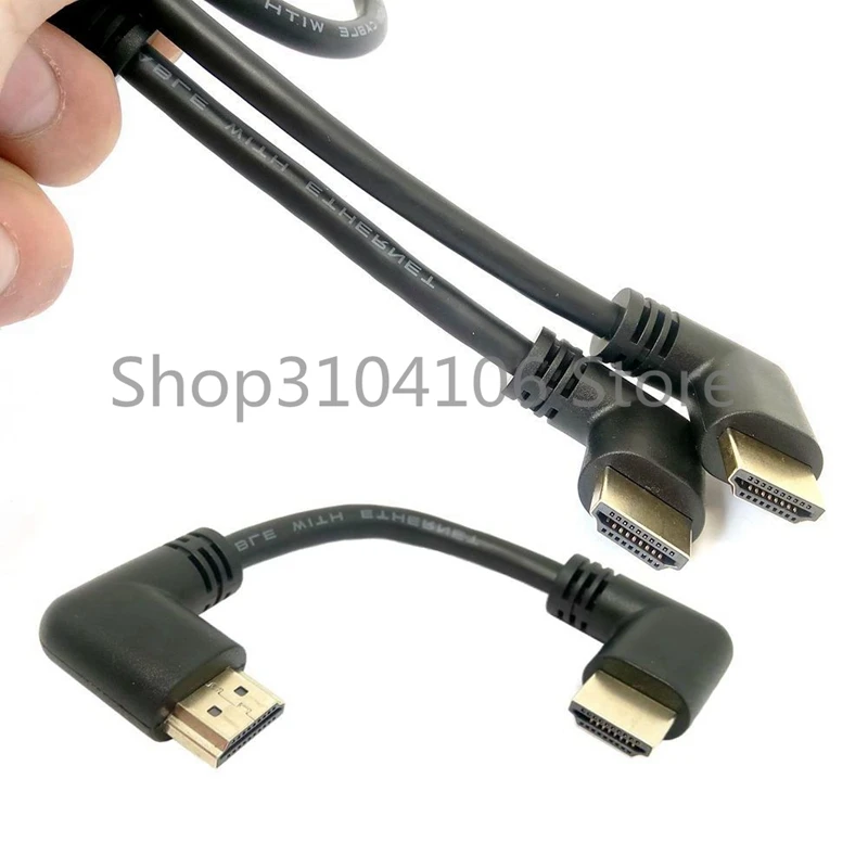 Совместимому с HDMI 2 0 4K 3D двойной 90 градусов под прямым углом адаптер штыревой на