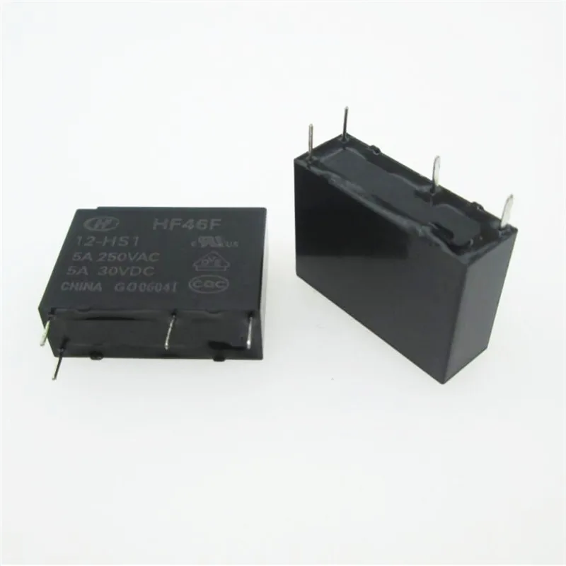 Горячая новинка реле 12 В HF46F HS1 012 внешняя фотография постоянного тока 5 А 250