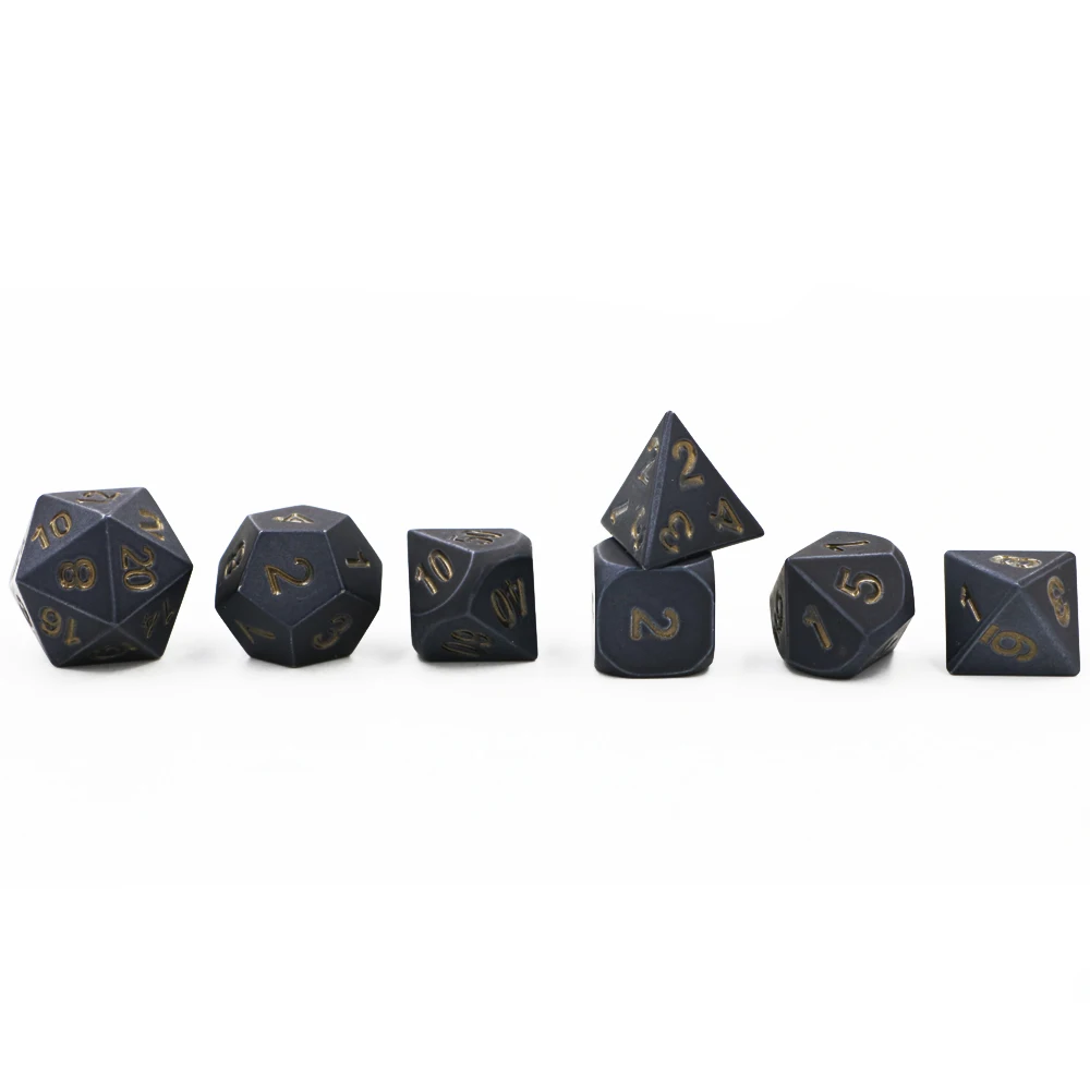 7 шт./компл. креативные игральные кости для ролевых игр D &amp металлические DND