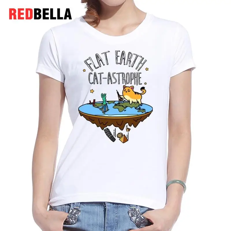REDBELLA мода смешно футболка Femme милые кошки Юмор корейский Ulzzang Kawaii Дети