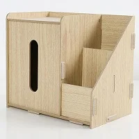 Wooden 3 блока DIY деревянная ручка держатель ручной работы стол органайзер ручка горшок школа ручная коробка для салфеток ручка подставка креативный МДФ деревянная доска - Цвет: Wooden