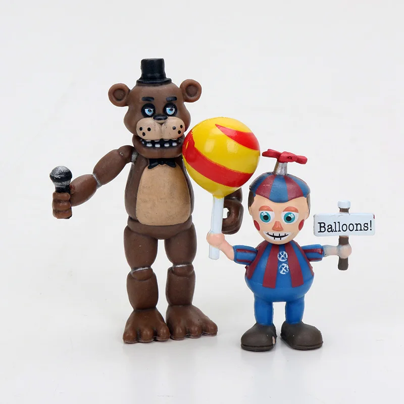 8 шт./компл. аниме «Five Nights At Freddy's», «пять ночей цифры пакет " с изображениями персонажей игры «пять ночей с Фредди», Чика, Fazbear рисунком кролика, лисы и других животных, с рисунком персонажей из игры «пять ночей в Фредди» модели игрушки подарок