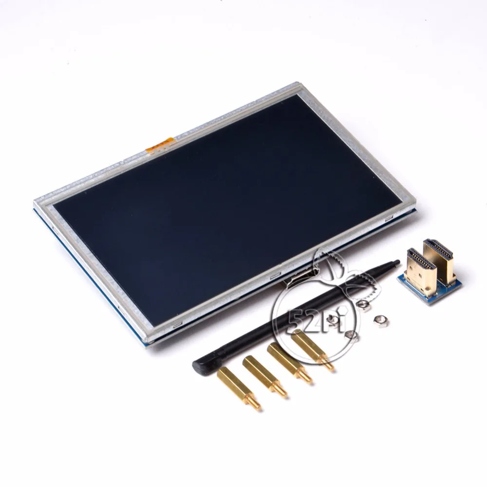 Raspberry Pi 5 дюймов 800x480 GPIO HDMI ЖК-дисплей резистивный сенсорный экран монитор