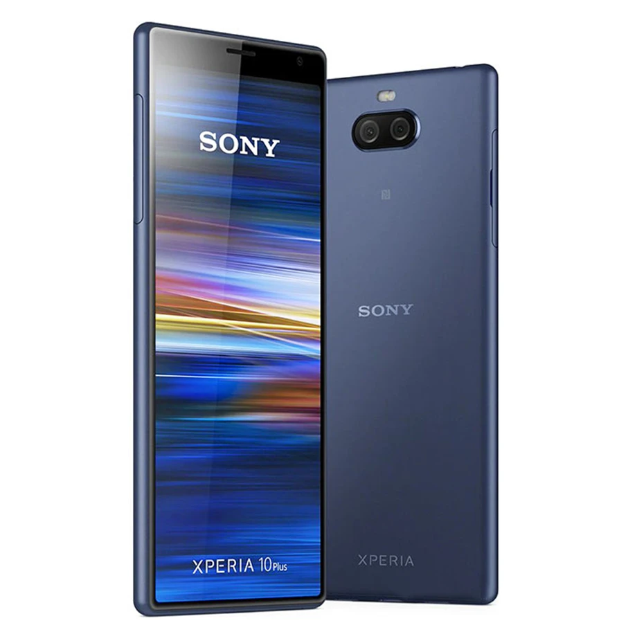 Мобильный телефон sony Xperia 10 Plus I4293, 4G LTE 6,5 дюйма, четыре ядра, 6 ГБ ОЗУ, 64 Гб ПЗУ, две sim-карты, 12 МП и 8 Мп, тыловые камеры NFC Snapdragon