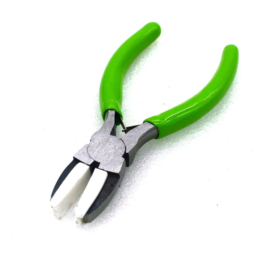 

1PCS Plastic Jaw Pliers for Eyeglasses Jewelry Bead Making Tool 130MM Flat Nose Plier