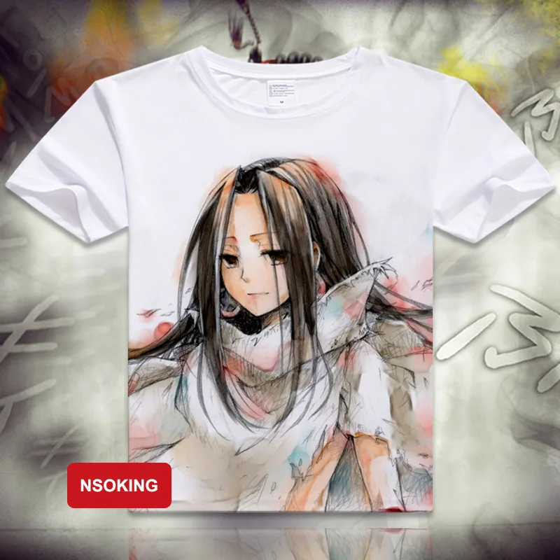 Футболка Shaman King аниме Yoh Asakura косплей модная футболка для мужчин и женщин дышащие