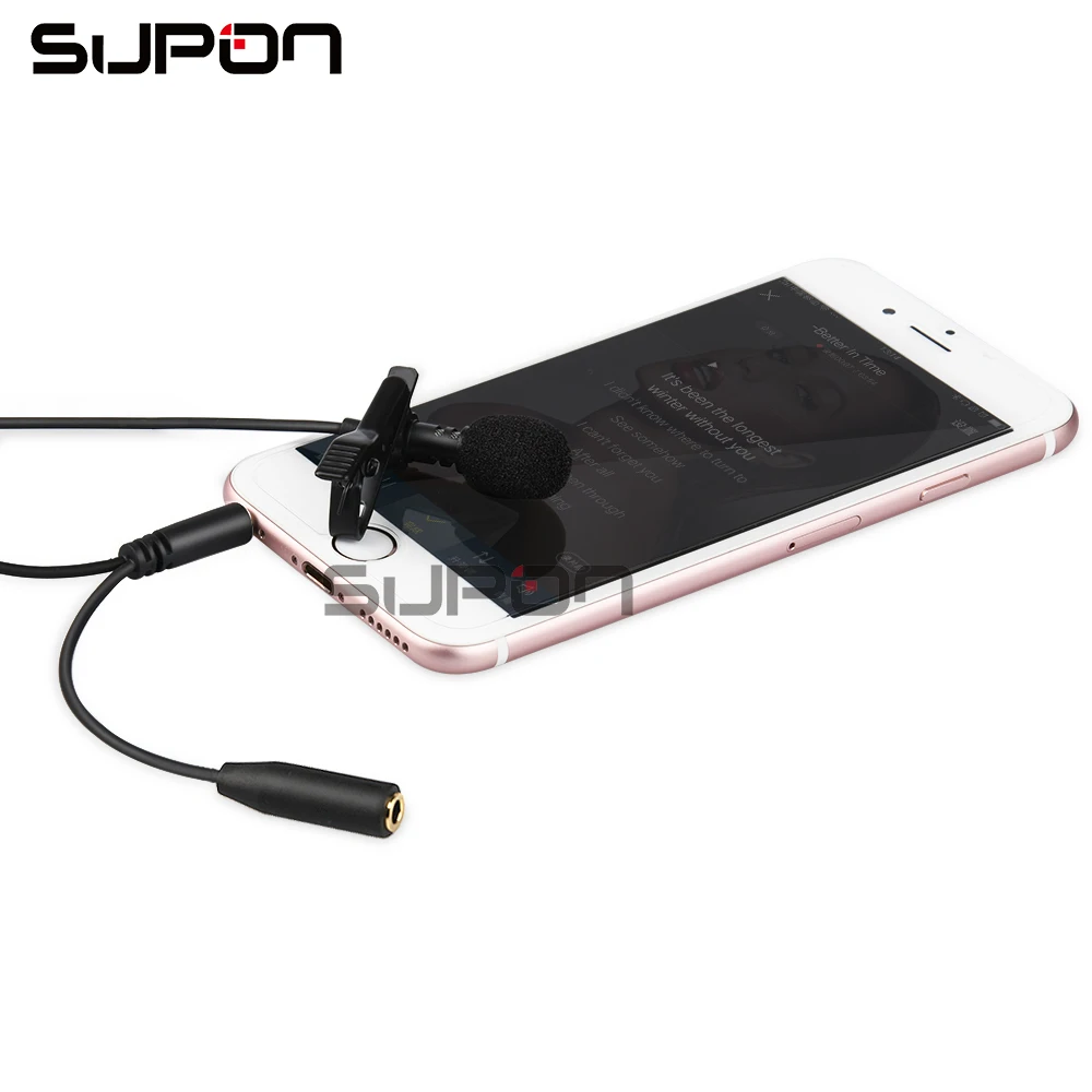 Мини всенаправленный петличный микрофон разъем 3 5 мм с зажимом для ipad iPhone 6s Plus