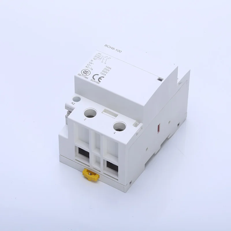 Ac контактор для дома 2P 100A 50/60 Гц ac Модульные контакторы 2NO однофазный
