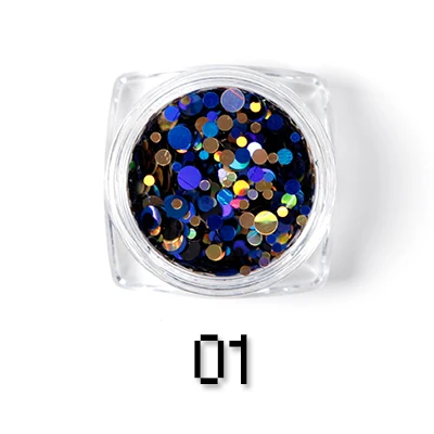 ROSALIND лазерные блестки тонкие смешанные мини круглые украшения блестящие