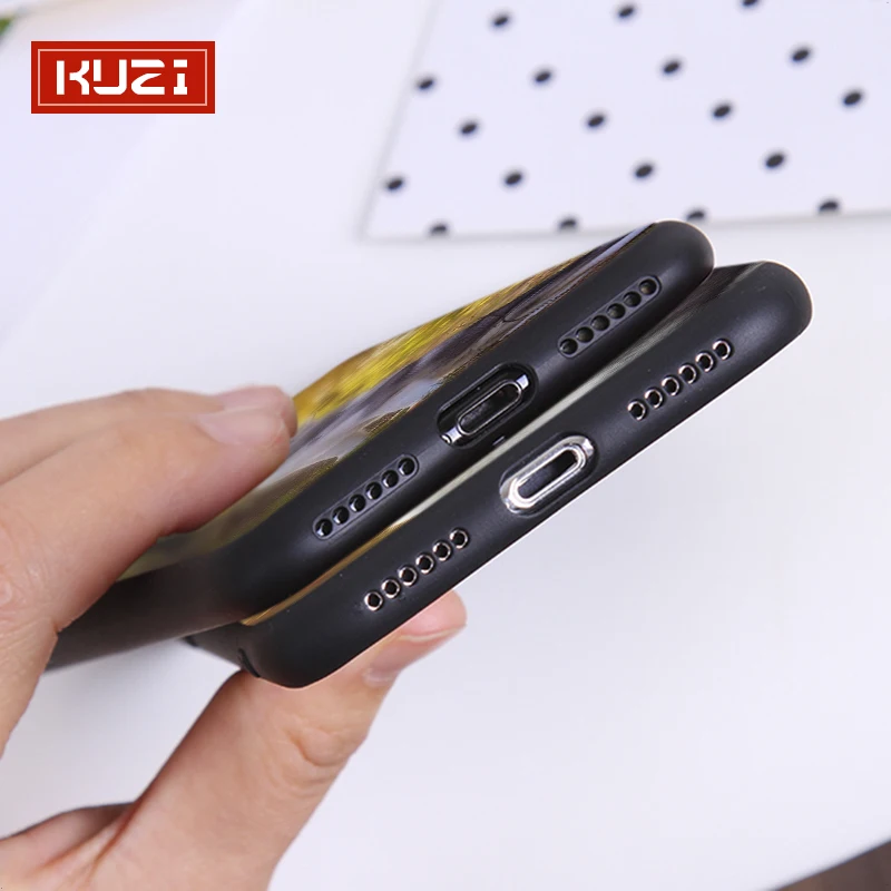 KUZI чехол для телефона с изображением собаки и Волка из мягкого ТПУ Iphone 7 Чехол 5 5S SE