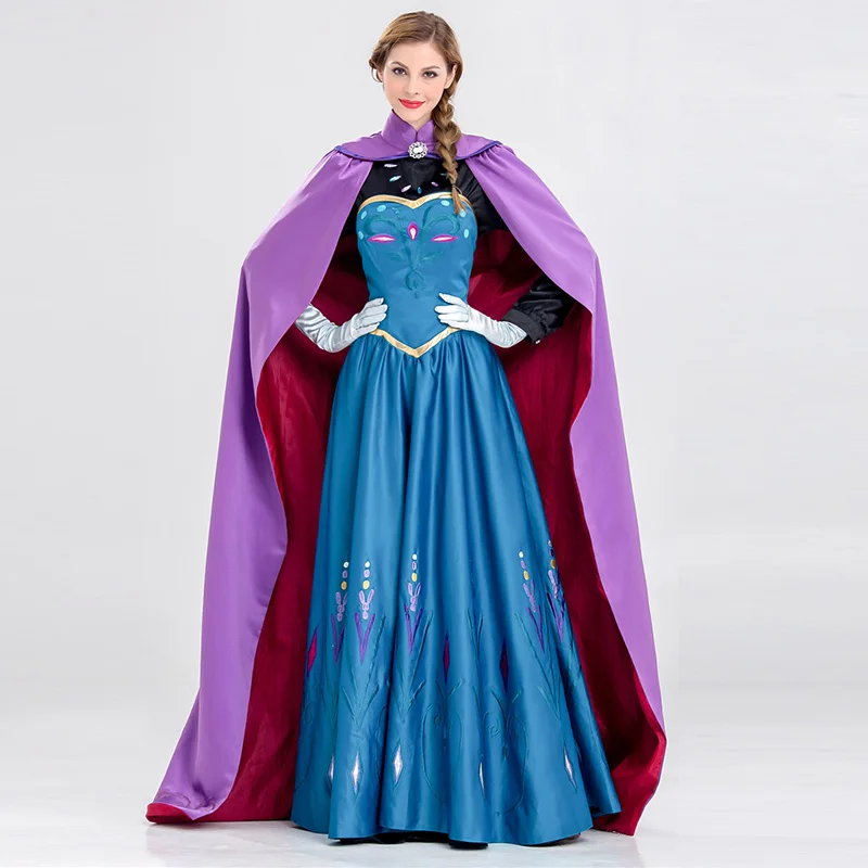 Снежная королева замороженный костюм Анны платье принцессы Эльзы|Костюмы из