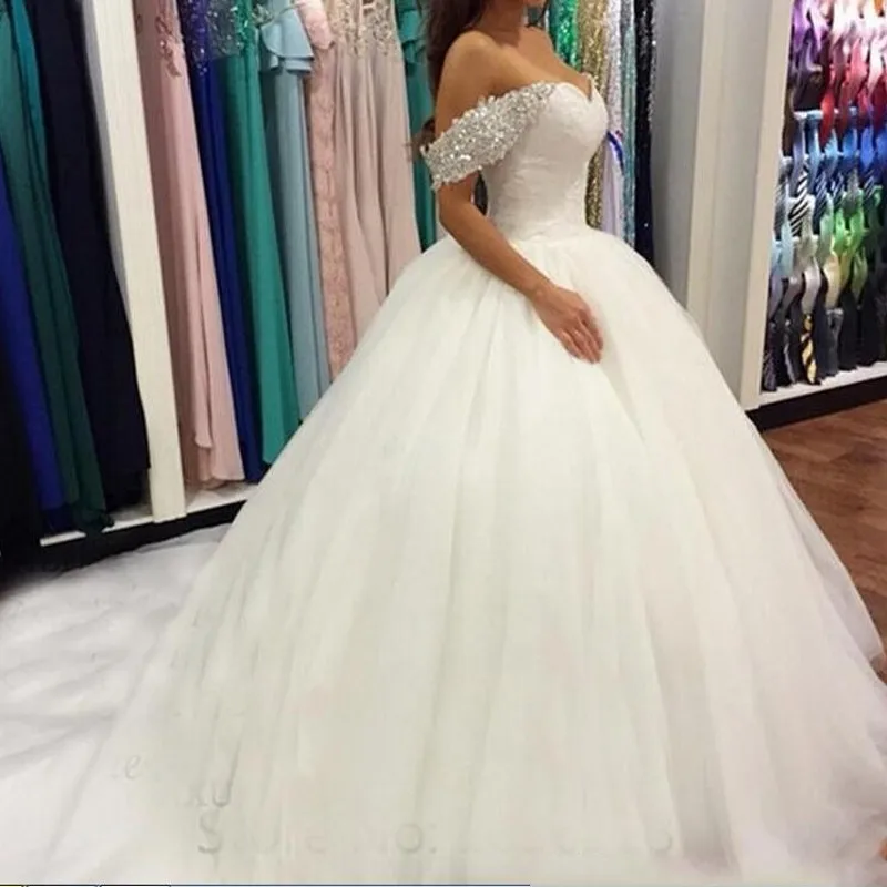 Роскошные свадебные платья Дубай цвета слоновой кости новейшее свадебное платье