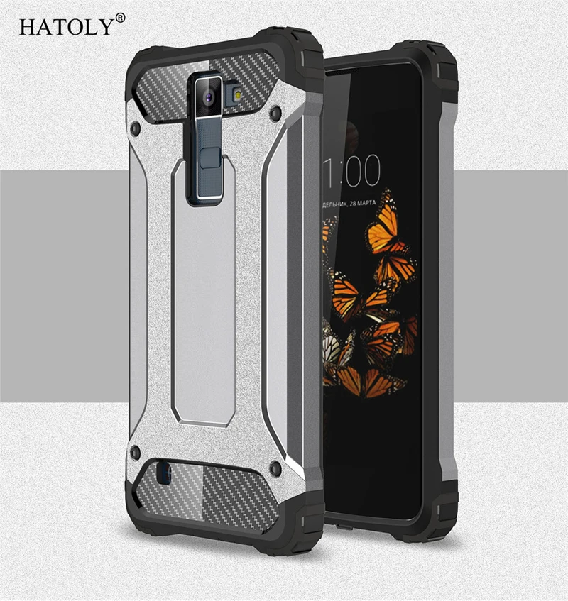 HATOLY чехол для LG K8 чехол силиконовый резиновый защитный жесткий чехол для телефона для LG K8 чехол для LG K8 K350 K350E Phoenix 2 - Цвет: Gray