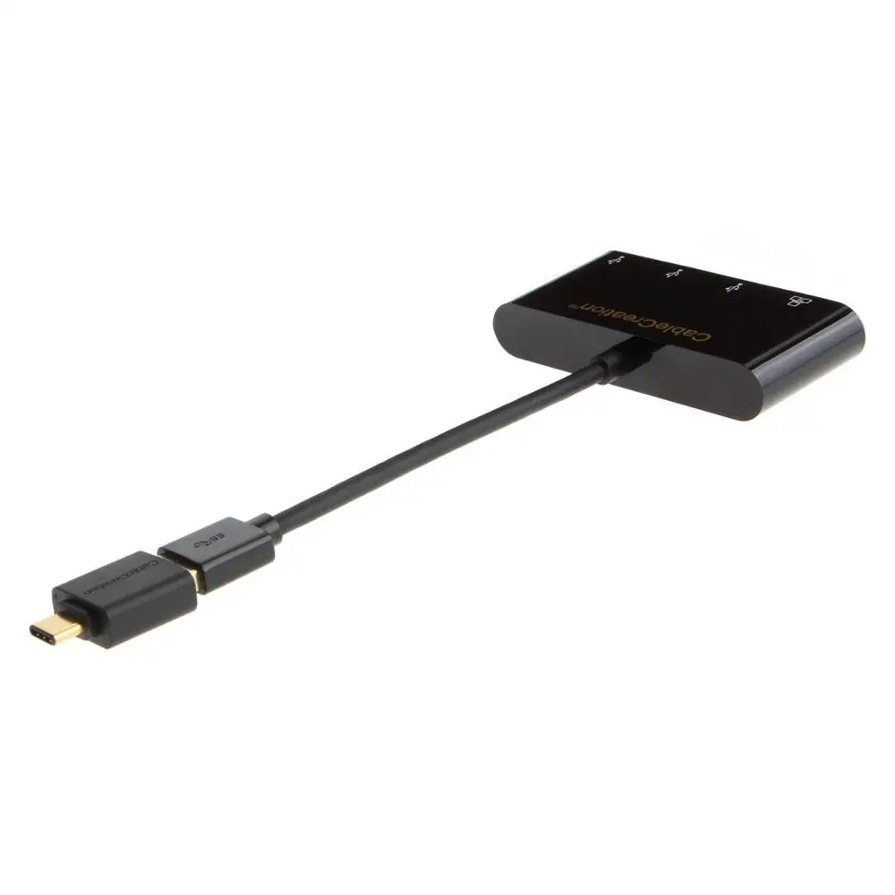 Адаптер USB 3 0 2 в 1 CableCreation + Тип C до x гигабитный Ethernet адаптер поддержка больше ОС|usb-c