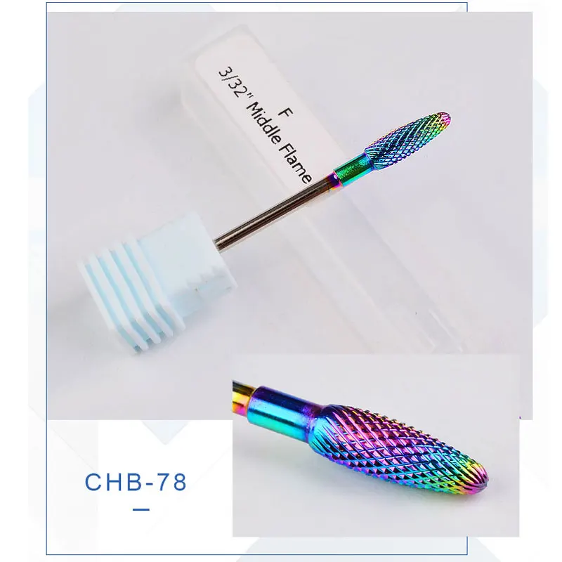 CHB-78 1 шт. сплав головки карбида вольфрама нано ногтей сверла металлические биты износостойкий Маникюр Полировка Чистая электрическая дрель аксессуары инструменты - Цвет: CHB-78