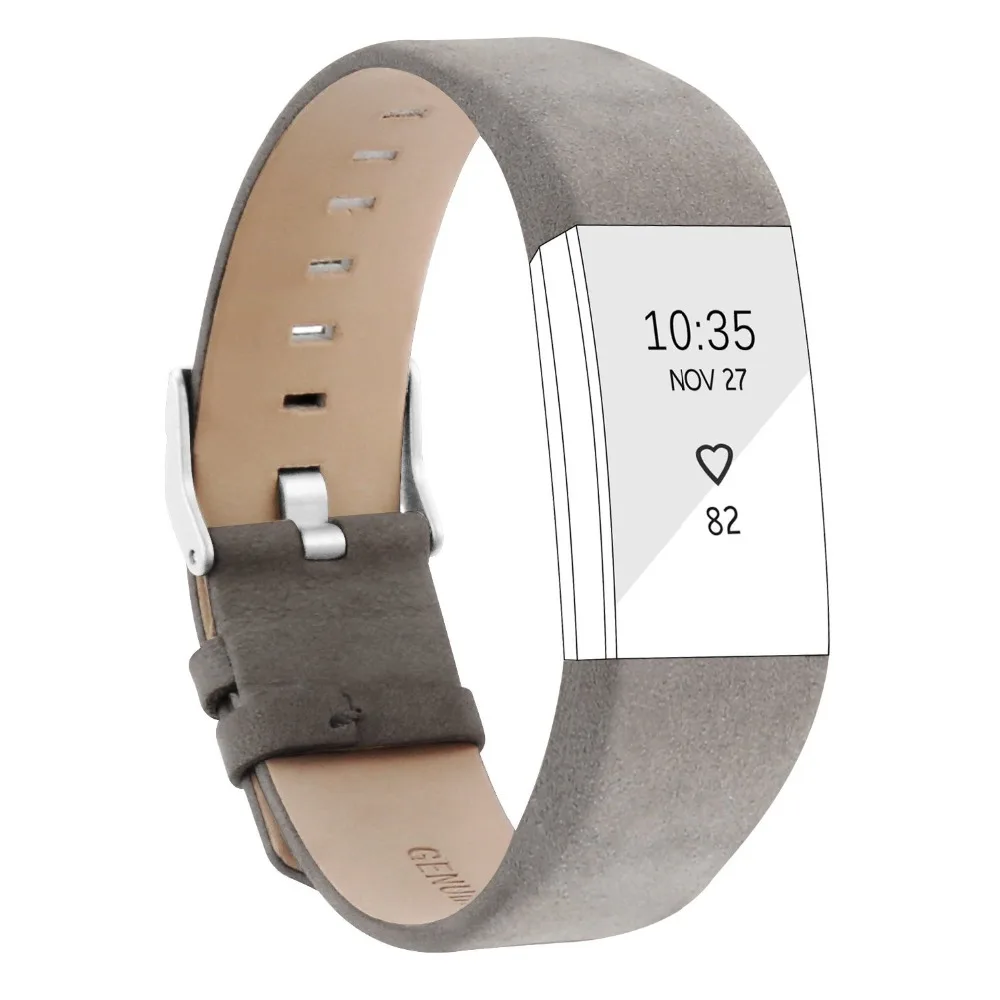 Ремешки для браслета FitBit Charge 2 кожа розовое золото серебро ремни для Charge 2 кожаный браслет с ремешком для часов маленький