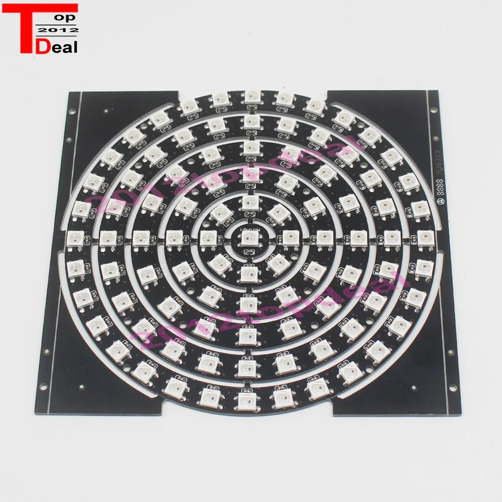 WS2812B 1 8 12 16 24 32 93 биты LED s 5050 RGB адресное КОЛЬЦО круглая светодиодная Пиксельная
