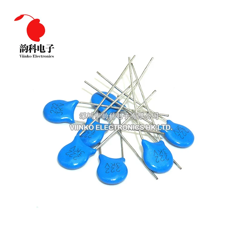 20pcs High voltage Ceramic Capacitor 3KV 5PF 10PF 15PF 20PF 22PF 27PF 30PF 47PF 56PF 100PF 220PF 1NF 2.2NF 3.3NF 4.7NF 10NF | Электронные