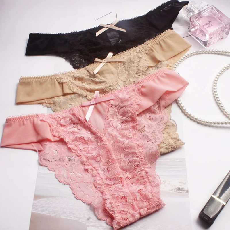 SP & CITY милое нижнее белье для девочек мягкие дышащие кружевные прозрачные трусики