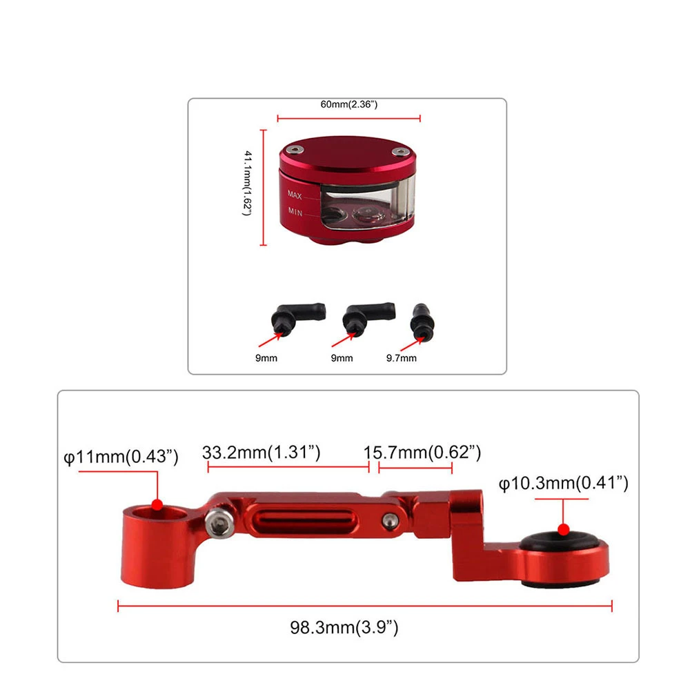 CNC мотоцикл тормозной жидкости резервуар для масла Кубок бак + кронштейн