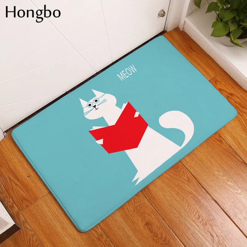 Коврик для входной двери Hongbo мультяшный милый кот кухонные коврики спальни