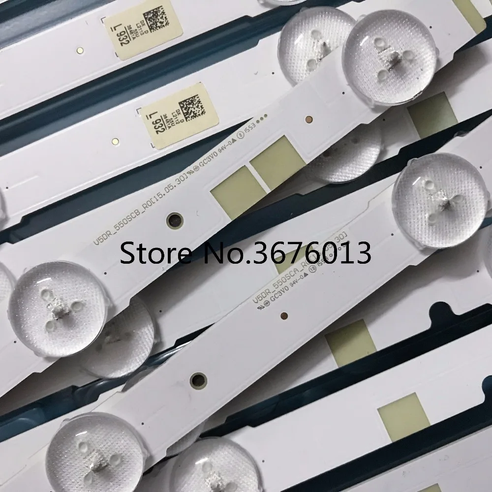 Светодиодная лента для подсветки samsung UE55JU3800K UA55JS7200J UA55JS7200JXXZ V5DR 550SCB/V5DR 550SCA R0 ЖК