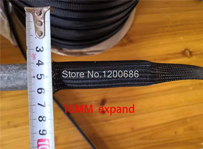10 м 3 мм 16AWG 18AWG кабель защитный рукав чистая Защита провода черный нейлоновый плетеный кабель рукав PCI-E PSU кабель питания рукав