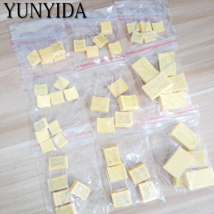 Комплект X2 предохранительных конденсаторов 275VAC 102K 105K 1NF ~ 1 мкФ Ассорти набор