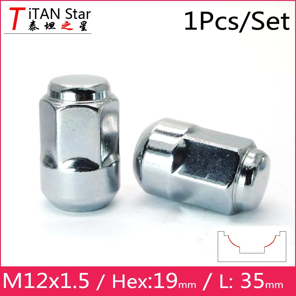 1 шт. M12x1.50 OEM OE Stock Заводские колёсные диски шариковые гайки для сиденья 35 мм Hex19mm