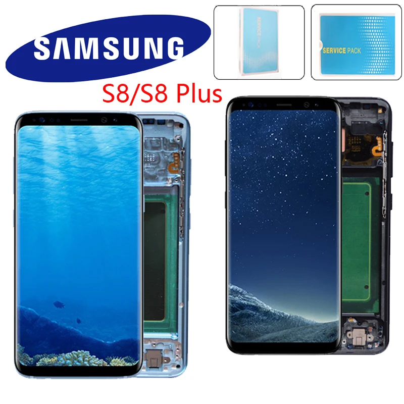 5 8 ''/6 2'' дисплей с рамкой для Samsung S8 G950F G950U LCD Plus G955 G955F кодирующий